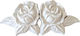 Element Decorativ Elastic Trandafiri 11x5x0.9cm