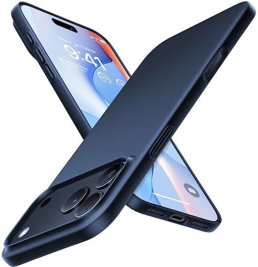 Torras SlimFit Задна Корица Пластмаса / Силикон 0.75mm Тъмносин (iPhone 18 Pro Max / 17 Pro Max)