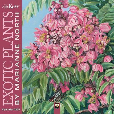 Kew Gardens Exotic Plants By Marianne North Wall Calendar 2026 Art