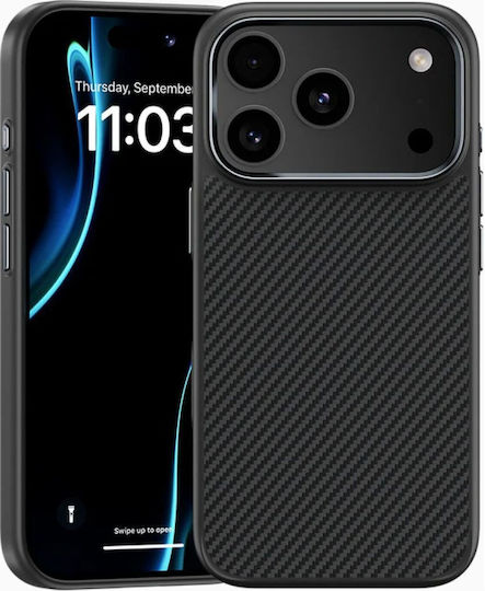 Husă Magnetic Armor Pro Kevlar Benks Cadru Metal 600d A069 Iphone 17 Pro Negru Control Cameră Buton