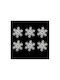 Ornament suspendat Fulgi de zăpadă Alb 20x20buc