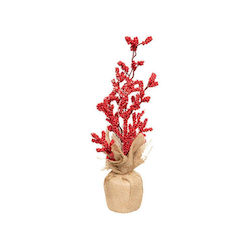 Weihnachtskranz Berries Yucca Basis 8x38cm Weihnachtskranz Berries Yucca Basis 8x38cm