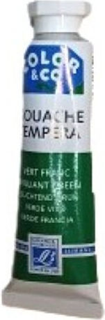 Lefranc Bourgeois Tempera Paints Brilliant Green in Tube 10ml 1pcs