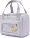 Amber School Insulated Hand Lunch Bag 6lt Gray 18.5 x 14 x 23.5cm