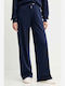 Women's Fabric Trousers Blue Dark