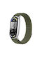 Woven Series Λουράκι Nylon Wave Style Velcro Xiaomi Mi Band 10 9 8 Army Green