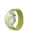 Oem Premium Wearable Strap Nylon Velcro Wave Style Vivoactive 5 Amazfit Gts Gts Mini Bip Bip U U Pro Vivomove Sport 40mm 22mm Mint Green