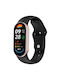 Λουράκι Silicone Reverse Buckle Xiaomi Mi Band 10 9 8 Black