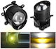 LED Universal Ford C-Max / Explorer / Transit Connect / Focus / Mustang / Ranger / Taurus / Fiesta Honda CR-V / Pilot Lexus LS Nissan Sentra / Note Subaru Outback 55W 3cm με Κίτρινο Φωτισμό 2τμχ