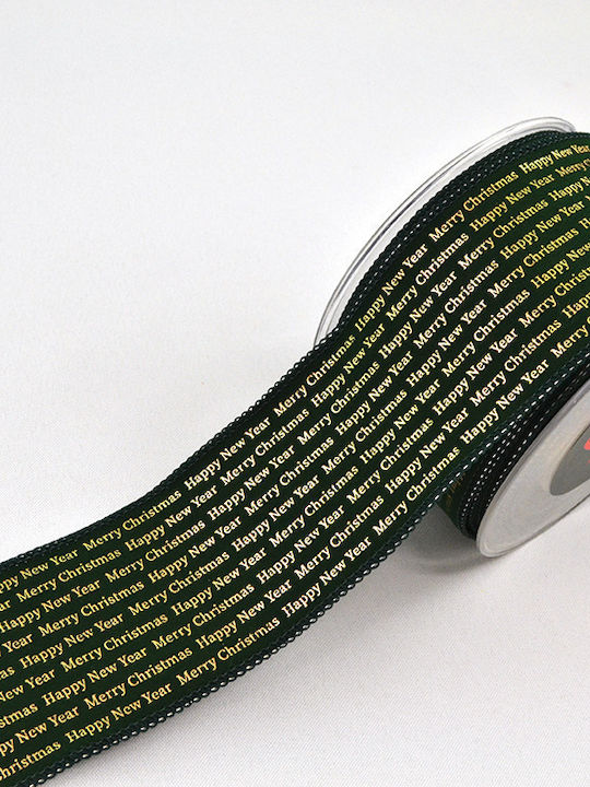 LiebeQueen Christmas Ribbon Green 900x6cm 1pc