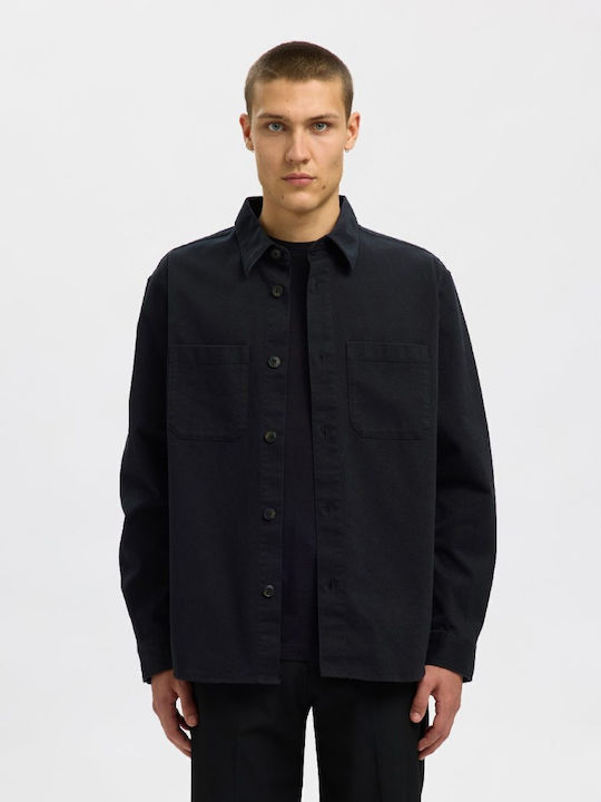 Selected Μακρυμάνικo Overshirt Black