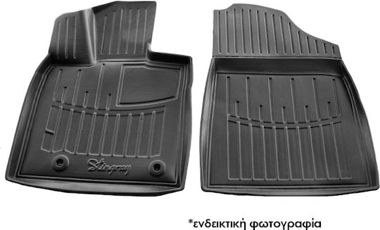 Race Axion Front Mats 2pcs Tray Type for Volkswagen Caddy 2003-2020 Black