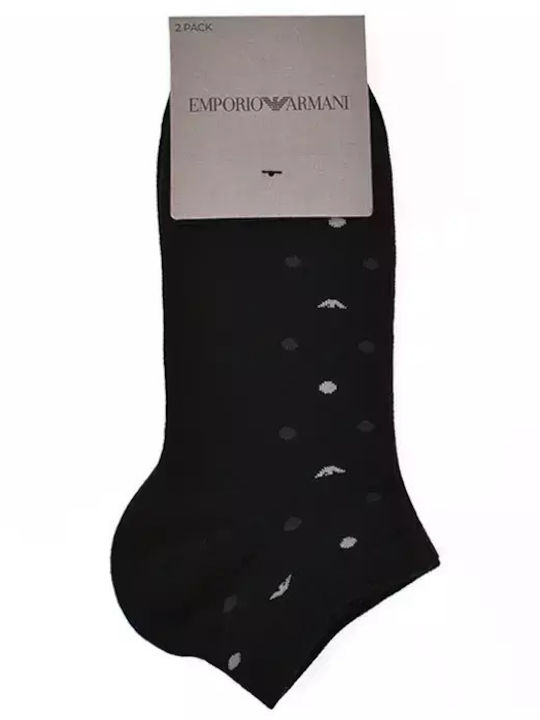 Emporio Armani Ανδρικές Κάλτσες Μαύρο 2Pack