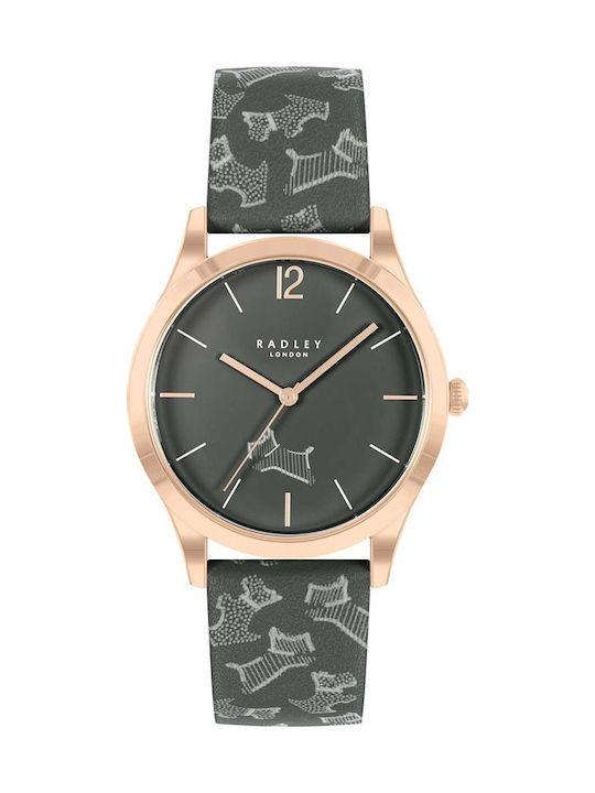 Radley Damen Uhr mit Gray Lederarmband