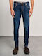 Pantaloni De Blugi Pentru Bărbați Elastic Slim Fit Denim