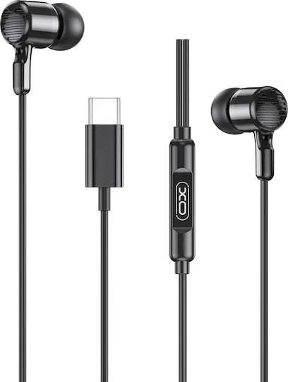 XO Ep81 In-ear Handsfree Ακουστικά με Βύσμα USB-C Μαύρο