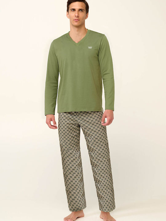 Vamp Men's Winter Pajamas Set Green Loden