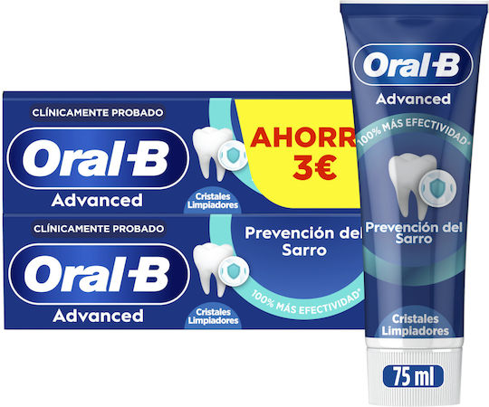 Oral-B Паста За Зъби Tartar Prevention Срещу Зъбна Плака 2x75ml