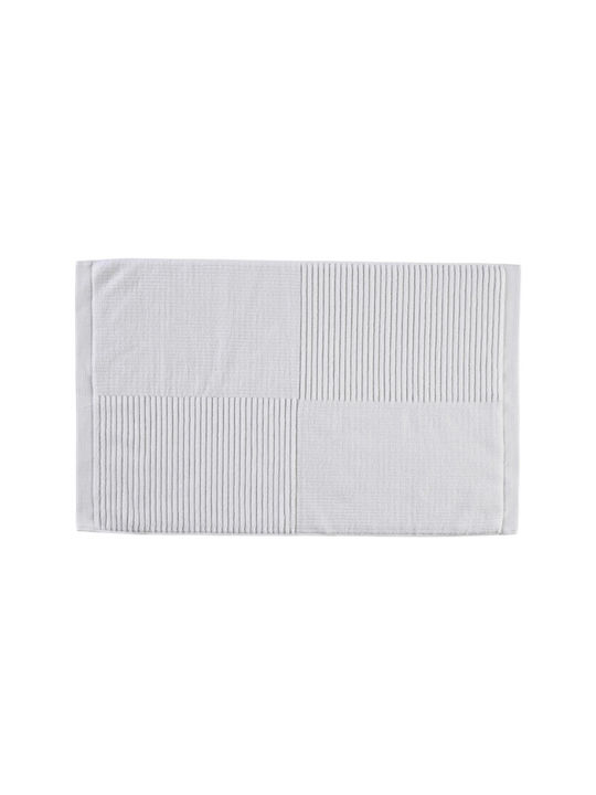 Zone Denmark Badematte Baumwolle Rechteckig 34968 White 80x50cm