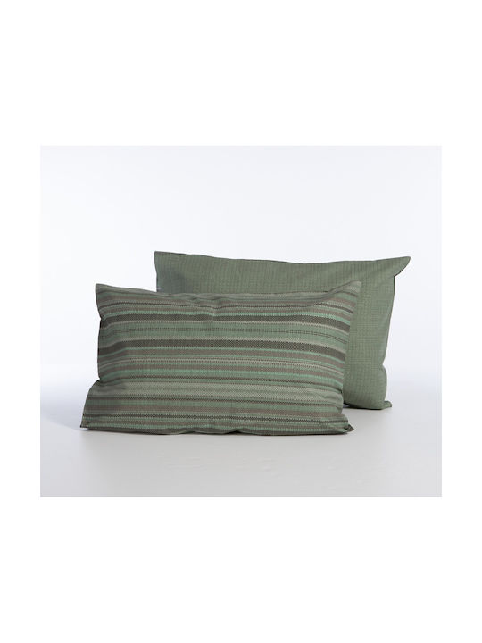 Nef-Nef Homeware Bamb.degree Pillowcase with Envelope Cover Green 52x72cm.