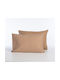 Nef-Nef Homeware Bamb.suspen Pillowcase with Envelope Cover Caramel 52x72cm.