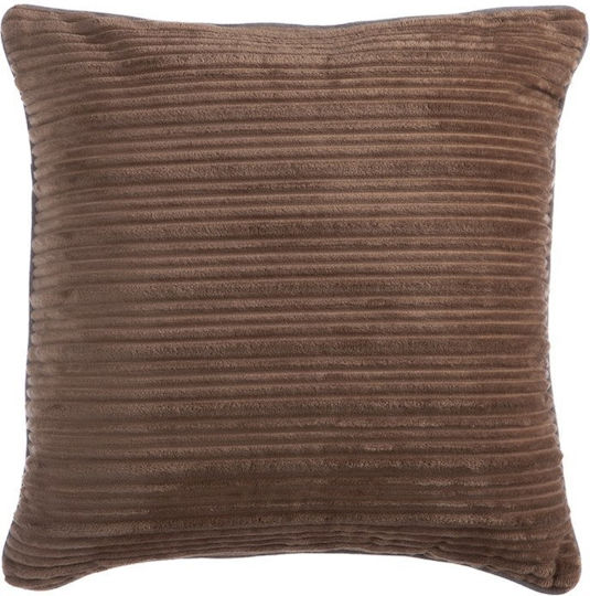 Nef-Nef Homeware Възглавница за диван Home от Кадифе Кафява 45x45см