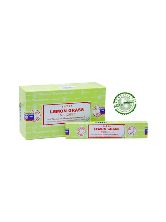 Ароматни Стикчета Лимонова Трева Satya Lemongrass Incense Sticks 15g
