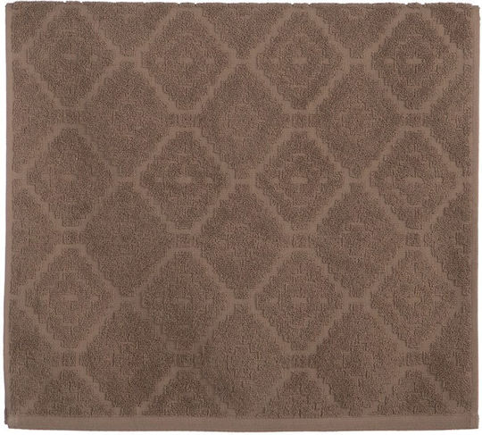 Nef-Nef Homeware Hand Towel Romian 30x50cm Mocca Weight 550gr/m²