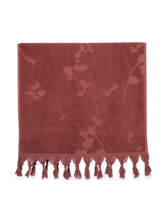 Nef-Nef Homeware Πετσέτα Σώματος Vania 70x140εκ. Rose Βάρους 550gr/m²