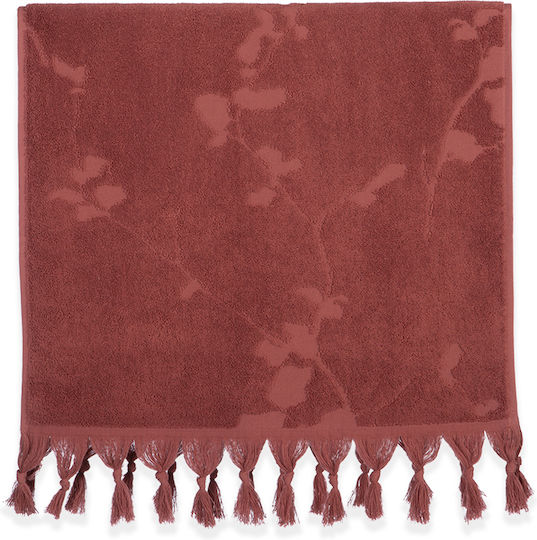 Nef-Nef Homeware Πετσέτα Σώματος Vania 70x140εκ. Rose Βάρους 550gr/m²