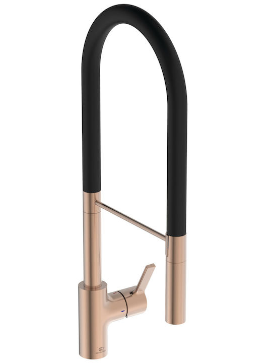 Kitchen Faucet Ideal Standard Gusto Pro Bd421j4 Matte Rose Gold Sunset Rose