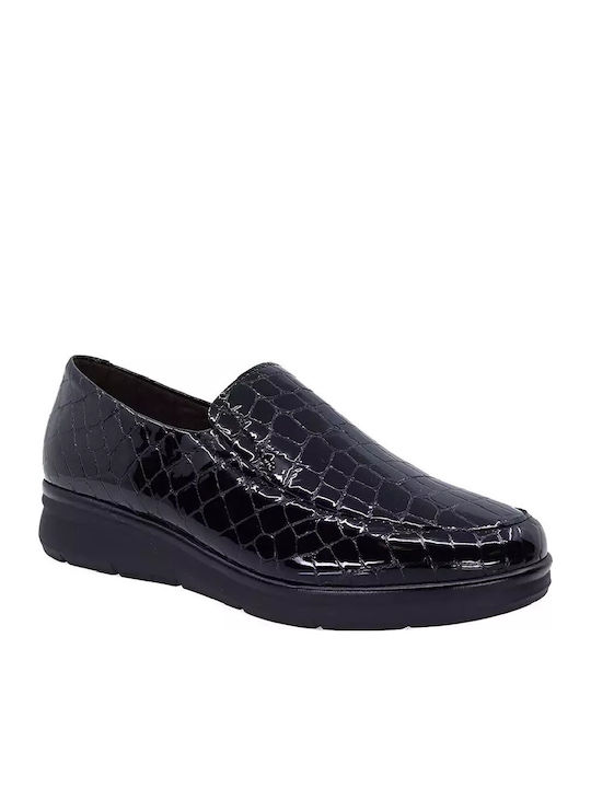 Pitillos Leather Women's Moccasins in Black Color