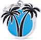 Hunde-Identifikationsmarke Palms Hellblau