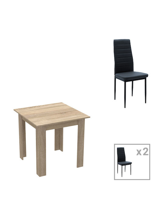 Esszimmer Manka-parker 3Stück 80x80cm