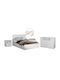 Set de Dormitor Adler White cu Tăblii 160x200buc 5buc