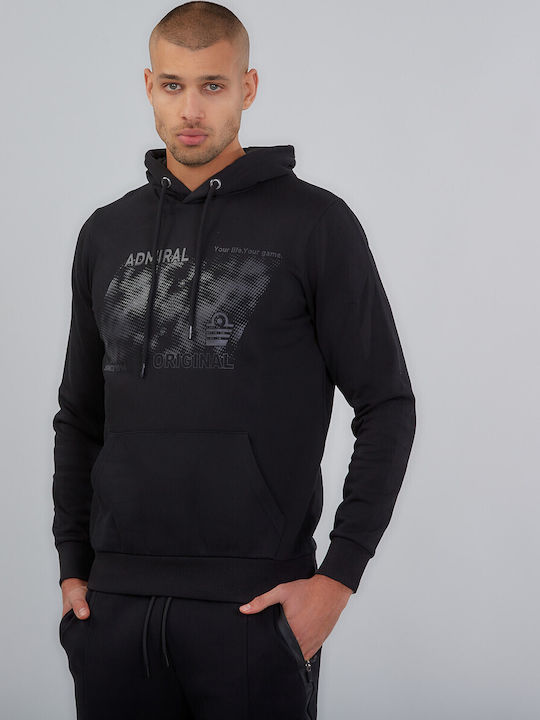 Sweatshirt mit Kapuze Schwarz