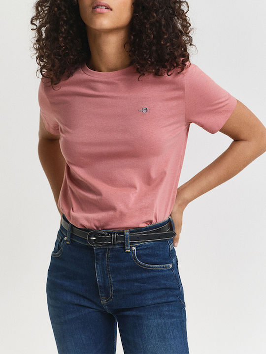 Gant Reg Shield Γυναικείο T-shirt Deeppink