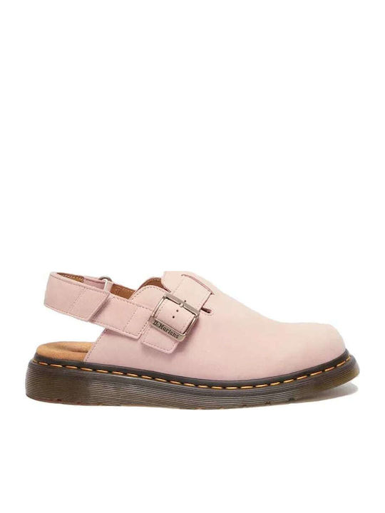 Jorge Ii Leder Flache Sandalen für Damen in Rosa Farbe