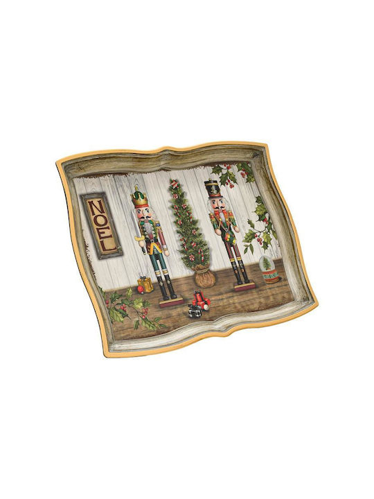 Fylliana Christmas Tray Plastic Redς L43xW32xD3cm.