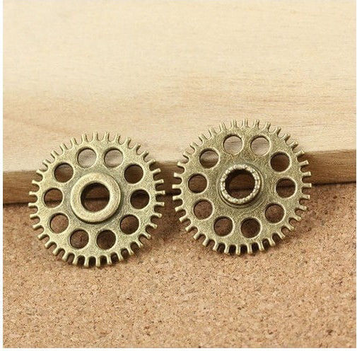 Antique Bronze Μεταλλικά Γρανάζια 26mm Σετ 4 Τεμ