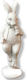 Decorative Resin Rabbit Glass 25x9cm