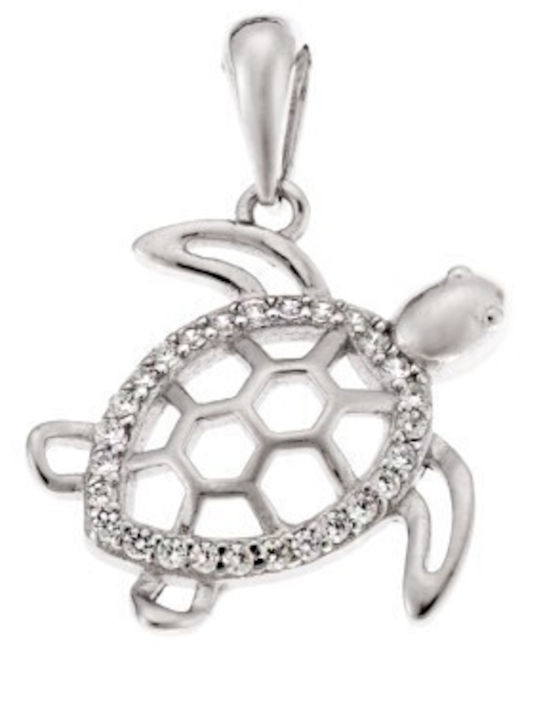 Senza Animal Charm Made of Silver with Zircon