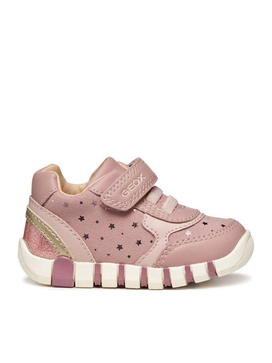 B Iupidoo Παιδικά Sneakers Ανατομικά με Σκρατς Ροζ