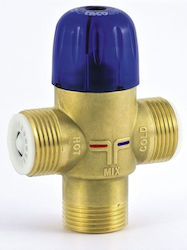 Supapă Termostatică De Amestec Cu Supapă De Reținere Incorporată Novamix Value 70 Fs Dn20 Filet Exterior Rv 1 Inch