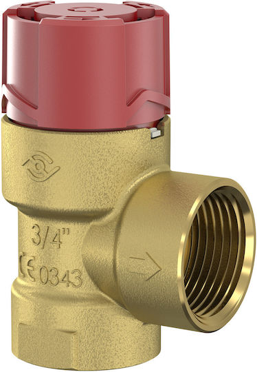 Safety Valve Central Heating Installation Flopress Connection Gw 1/2 Inch 3 Bar