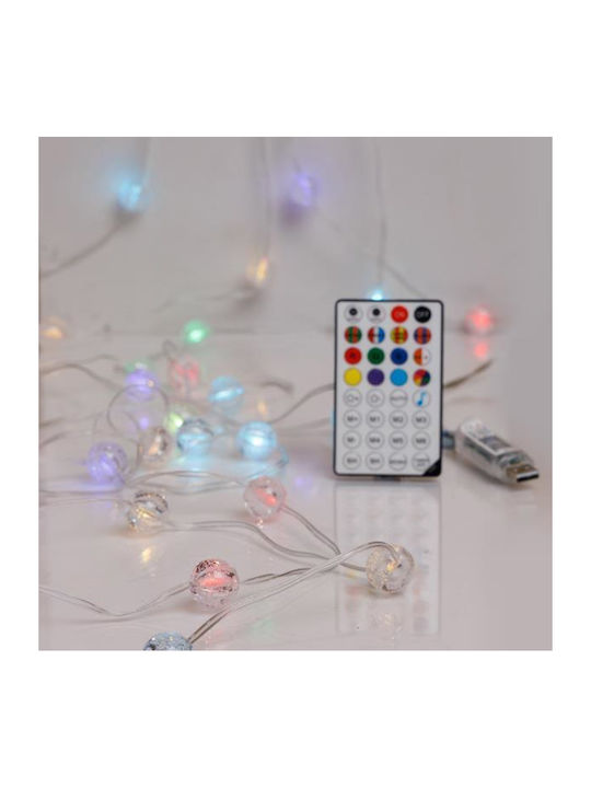 Smart Λαμπάκια LED 3μ. RGB USB σε Σειρά