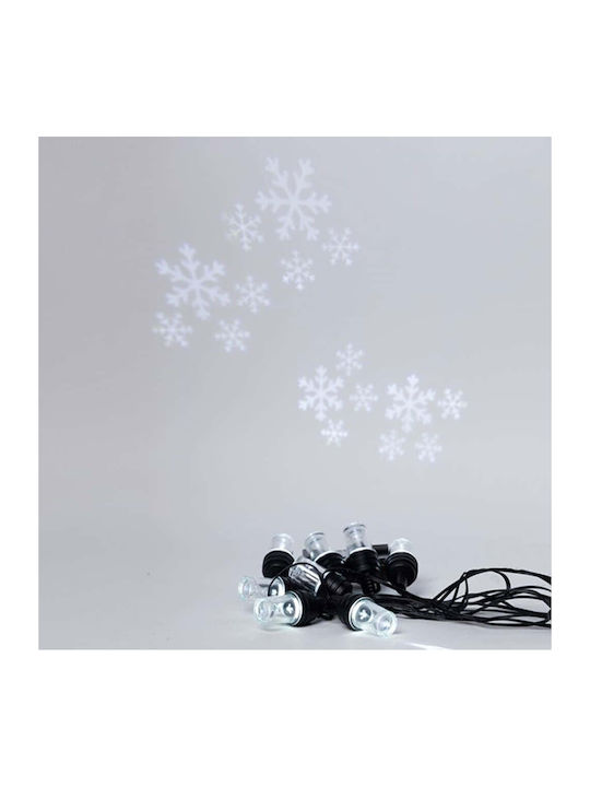 8 Lights LED 5m. White in String 1pcs