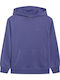 Kinder-Sweatshirt mit Kapuze und Taschen Blau