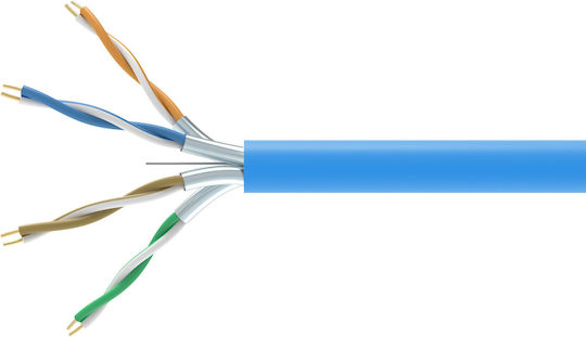 Equip U/FTP (STP) Cat.6a (Gigabit) Мрежов Кабел Ethernet Без Конектори 305м Син