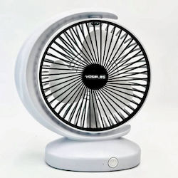 Yesplus Ys-1612 Rechargeable Table Fan White-Black Yesplus Ys-1612 Rechargeable Table Fan White-Black